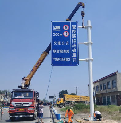 玉溪双悬臂标志杆、交通标志杆制作、门架立柱加工厂家
